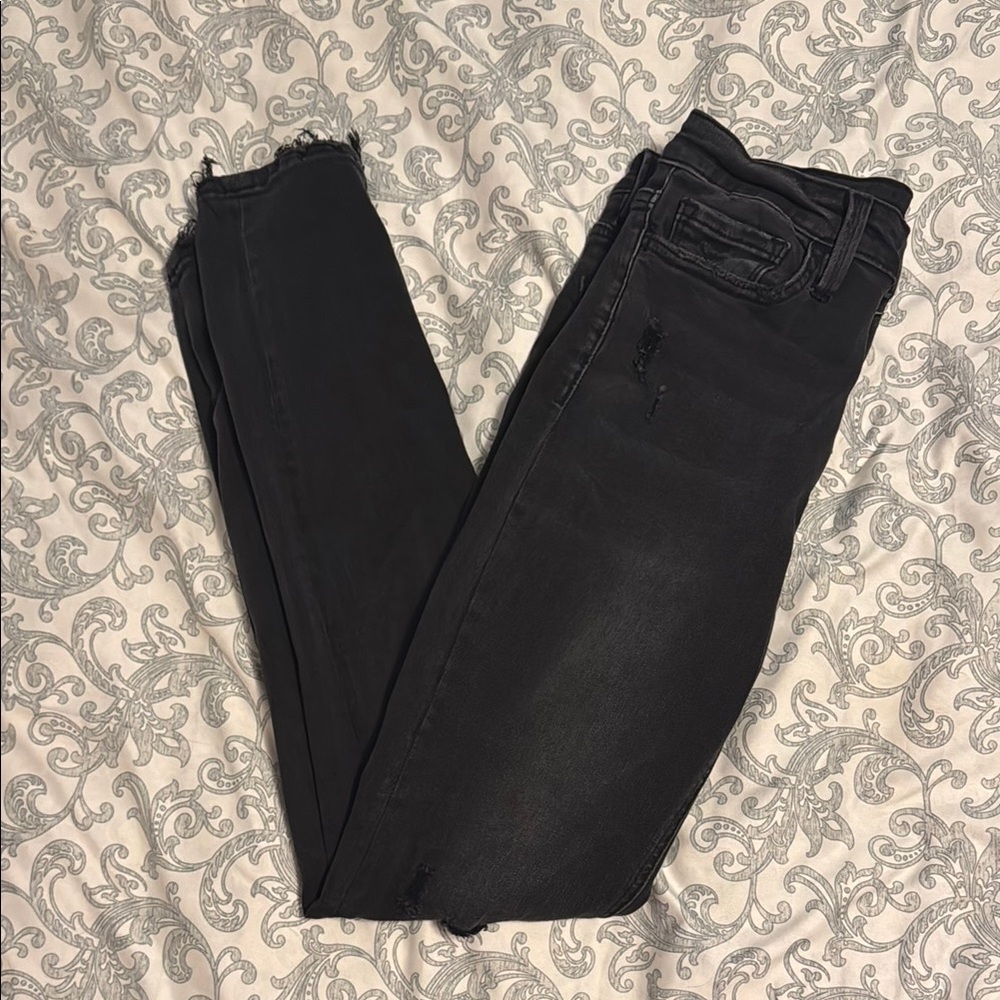 VERVET BY FLYING MONKEY- Black Skinny Jeans distressed